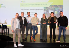 Robert Solleveld, Guus Meis, Ruud Paauwe, Alexander Formsma, Jacqueline Kroon, Liesanne Wielemann and Tom Prins on behalf of Glastuinbouw Nederland. Glastuinbouw Nederland specialists provided a sector update to kick off the fair.
