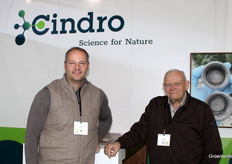 Thomas and Han Verburg, father and son at Cindro's stand
