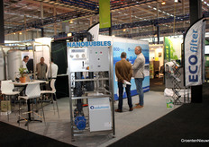 ECOfilter and Agrozone shared a stand as usual. Cees de Haan offers various techniques.