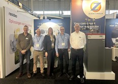 On the far left of the photo: Jan Zantingh, new at Zantingh which shared a stand with Resideo