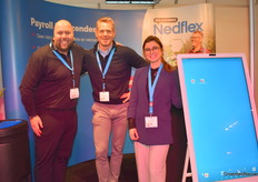 Mike Zuurbier, Anne Floris Bottema and Larissa Havermans of Nedflex.