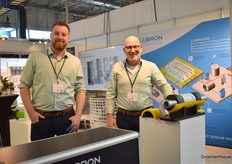 Mark Schelfaut and Sam Karreman of Lubron with their energy recovery system