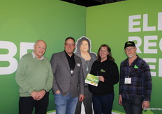 Politicians also attended. Here the team of the BBB ''Together we make horticulture stronger than ever''Visitor Cor Weerheim and team BBB Klaas-Jan de Ruiter, Petra van der Puij and Johan van der Wijk