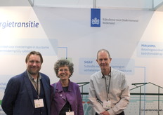 Wilco Wisse, Rolinde Oosterheert and Marco Grootscholten (Rijksdienst voor Ondernemend Nederland) advise growers with subsidy applications and everything involved.