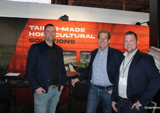 Tim Zonneveld with Ton and Marcel Frensch of VDF Greenhouses