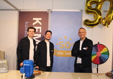 Kemeling Kunstoffen exists 50 years, congratulations to Remon Broos,Aart-Jan van Driel and Robert Kemeling. The fair visitors can join the party and spin the wheel of fortune!