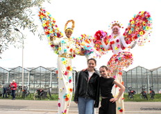 These ladies enjoy taking pictures.