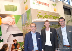 Aart Jan Bos and Joost van Ruijven (Beekenkamp Verpakkingen) and Frank Vriends (Beekenkamp Plants) 