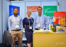 The team with Russel IPM: Shams Usmani, Rachel Turner & Soliman Manaoudi.