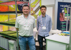 Colasse SA develops research LED installations from Belgium in cooperation with KU Leuven, Gent and PC Hoogstraten. On the photo are Manuel Colasse (CEO) and Aubrey Payen.