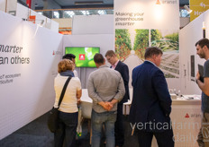 The booth of Aranet is occupied with interested visitors