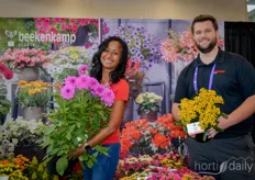Sirekit Mol with with Dahlia Labella Maggiore Rose and Charlie Duft with Kalanchoe Tiger Yellow on behalf of Beekenkamp Plants