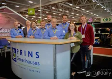 Team photo on a shared booth of Prins Greenhouse and Paul Boers Manufacturing