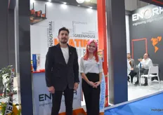 Murad and Cagla from the company Enorpa, active in heating systems, mostly in the Middle East