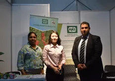 Jeny-Ren, Dolly Pillay and Hussein Hamzah with RNZ Group, the Hydro Master products