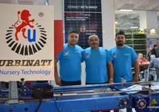 The happy team from Urbinati with their seeding machine, partner from Clause Vegetable seeds in the Middle East region.