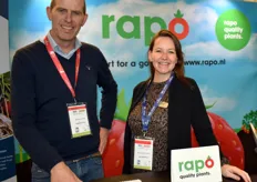 Piet Beurskens and Charlotte van Meer of Rapo, as usual the strawberry team in full force in Den Bosch!