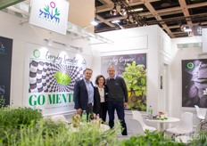 A sneak peek of Nico van Aanholt, Ella Shien and Eyal Inbar with Hishtil between the numerous plants they brought along