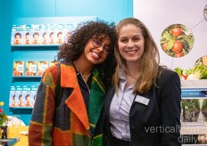 Oumayma Nouib with Graines Voltz and Rebekka Boekhout (VerticalFarmDaily)