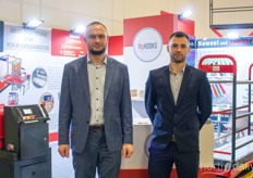Mateusz Maryniaczyk and Karol Korzeniewski with Hortitech International will soon launch an automatic logistic line for any crop type