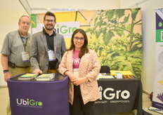 Jim Gidean, Matt Bergren and Liseth Garay with UbiGro who will come up with some new products this year!
