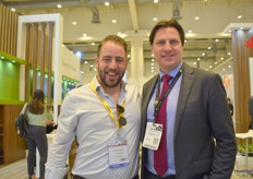 Bertil van 't Veen with the G.S Europe who helps companies who would like to start a company in Mexicoand Julien Boijmans with Kekkila