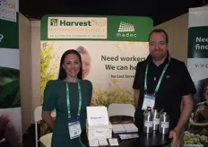 Kristy Banks from Harvest Trail Information Service and Julian Banks from MADEC Australia.