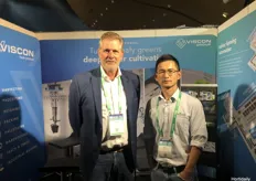 Simon Kleinjan from Viscon Group and Mark Ma from Hortraco Trading Pty Ltd.