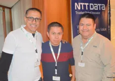Fernando Avila (Geoponica), Emiliano de la Cruz (Hacienda Fresh) and Nicolas Delon (Grodan)