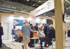 It was busy at the booth of Keuhne + Nagel