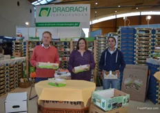 The team from the packaging company Martin Dradrach: Andreas Gruber, Petra Anders, and Martin Dradrach.