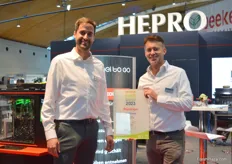 Philipp Haupt and Christoph Wolter from Hepro GmbH won the Innovation Award with the Asparagus To Go.