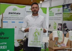 Kai Schäfer from Packtato: The company offers 100% biodegradable and compostable bags, pouches, films, and packaging, including for fruits and vegetables.