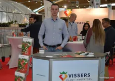 Martijn Vergoossen is one of the young faces at the Vissers booth.