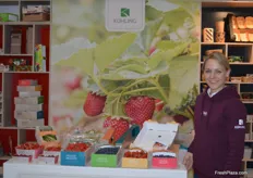 Lena Kühling from the eponymous family business in Emstek presented the expanded range of packaging for asparagus and berries.