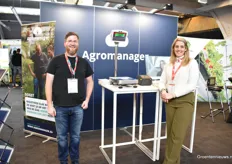 Brent de Boey and Kathleen van Landeghem of Agromanager present their cultivation and harvest registration system.