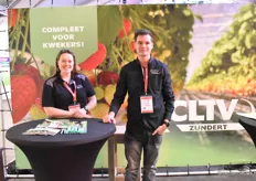 Mandy Geerts and Edwin Boeren of CLTV Zundert, suppliers for growers.