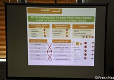 One of the slides explaining the operations carried out in the lab