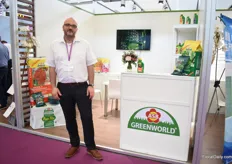 Harald Boppre of Greenworld. This German growing media suppliers is exhibiting at this show for the first time and is looking for more dealers in China.