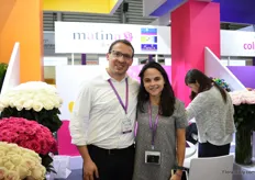 Jorge Ortega and Camila Silva of Matina Flowers. According to Jorge, the flower industry is not reflecting how the industry is growing. "We thought we would supply nearly a third of our production to this country, but so far it is not the case." In Jorge's opinion this might have several reason; language barriers. not enough knowledge of handling the flowers and the domestic production that is increasing and improving. Even though, it remains a market with a lot of potential and he therefore keeps investing in it.