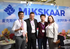 The team of Mikskaar; Zheng Tianren (interpreter), Indrek Valo, Kevin and Mare Kaiga. They export to 60 different countries and started to export to China 10 years ago. Currently, they have a distributor in the North and South of the country and step by step, they see their exports to this country increasing.