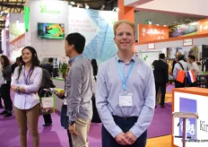 Vincent van der Wijngaard of Horticompass was also visiting the show. He consults Chinese growers and is specialized on the tomato cultivation.