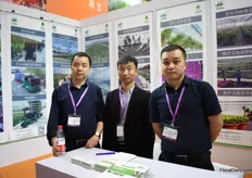 Wang Linhu, Zi Wenchao and Wang Qi of Metazed. They currently have 25-30 projects running finished in China an many projects are still running. One of their biggest projects is 26ha for tomatoes.