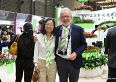 Amanda Lui together with Reginald Deroose from Deroose Plants in Belgium.