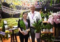 Claudia and Peter van Os of Van der Bos Flowerbulbs. They are on the Chinese market for over 10 years now and they have become quite well-known for their lilies. Now, they want to develop a demand for their calla's and freesia's as they see a lot of potential for these products on the Chinese market.