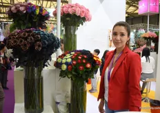 Luz Marina Proano of Azaya Roses is exploring the Chinese market and attending the Hortiflor Expo for the first time.