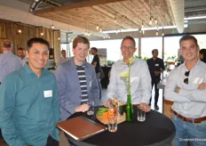 Adrian Procopio (Certis), Rick van der Linden (Greenhouse Marketeers), René Gomersbach (Rabobank) & Paul Breukel (All Port Horti Logistics) 