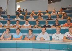 Students entered the room during the second half of the program after they were educated by a.o. John Meijer with BOM Group during the first part of the afternoon.