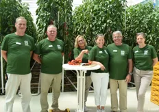 The employees of the BIOhof took care of the guided tours through the glasshouses and stood by with advice and assistance. From the left: Gerald Zeller, Wolfgang Bilger, Christa Pasti, Caroline Persoldt, Anton Gilg, Arlene Burghart