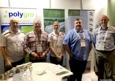 (L to R) James Downey, Shane Burns and Shane Steffen from Polygro Pty Ltd, Ross Watt from Elite Tunnels Ltd, and Tom De Smedt from RKW Hyplast.